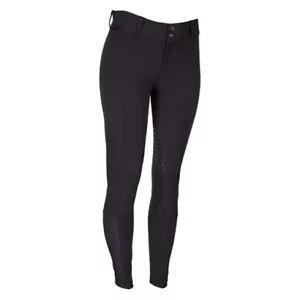 NUOVI Kerrits Affinity Ice Fit pantaloni toppa ginocchio grandi 12-14 NERI - Foto 1 di 2