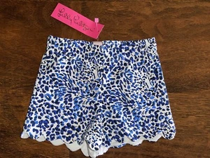Lilly Pulitzer Girl XS 2-3 Twisted Up MINI LEVA SHORTS Scallop Hem Pull-On NWT - Picture 1 of 3