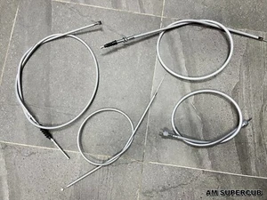 HONDA CS90 S90 CL90 Throttle Clutch Speedometer Brake COMPLETE CABLE SET NEW - Picture 1 of 8