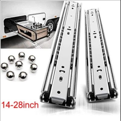 350-700mm Heavy Duty Drawer Runners Draw Slides Ball Bearing Kitchen Rail Slider - Image 1 of 4
