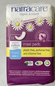 Natracare Organic Natural Maxi Pads New 12 Pads. - Picture 1 of 2