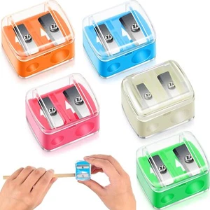 5 Pack Makeup Pencil Sharpeners Eyeliner Lip Pencil Cosmetic Dual Sharpener - Picture 1 of 7