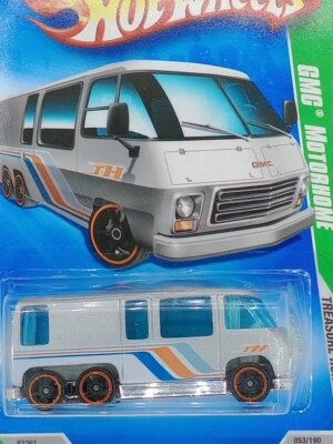 Autocaravana Hot Wheels #53 Treasure Hunts 11/12 GMC 2009 plateada con radios negros OH5 Foto 1 de 3