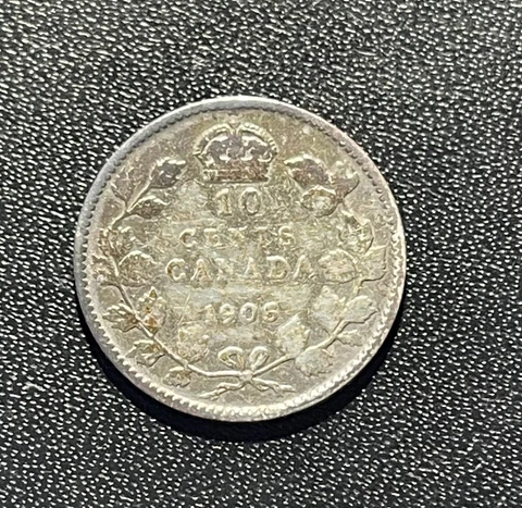 Canada 1905 10 Cents Silver Coin Cover