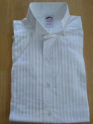 NWT Brooks Brothers White Formal Wing Collar Shirt 14.5-33 Traditional MSRP $135 - Image 1 of 4