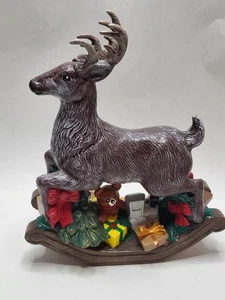 Ceramic Rocking Horse Reindeer Christmas Present Tree Teddy Bear Hand Painted 98 - Picture 1 of 13