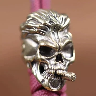 Paracord EDC Cuchillo Cuentas Cordón Latón Hágalo Usted Mismo Herramienta Colgante Exterior Pulsera Dije Foto 1 de 3