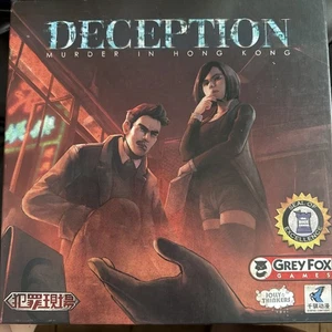100% Complete Deception: Murder in Hong Kong Board Game 2015 Murder Mystery - Picture 1 of 4