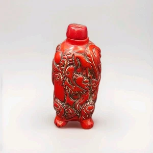 Ornate 3" Scent Perfume Bottle - Eastern Oriental Dragon - For Use Or Display - Picture 1 of 7