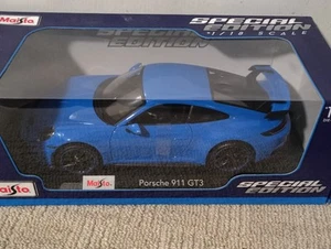 Porsche 911 GT3 - Blue 1:18 Scale Maisto Special Edition. Die-cast - New - Picture 1 of 5