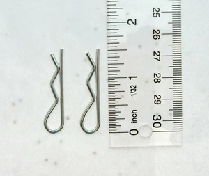 Hitch Pin Clip ~ 5/64 inch Diameter X 1 9/16" length ~ Zinc Plated Spring Steel - Picture 1 of 5