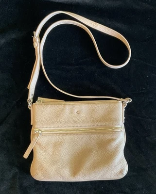 Kate Spade Cobble Hill Ellen Tan Pebbled Leather Small Slim Crossbody Bag - Image 1 of 4