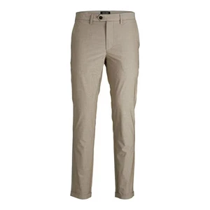 Jack & Jones Marco Chino Pantalones Ajustados Elásticos Beige Ligeros Pantalones W27 Cortos - Imagen 1 de 5
