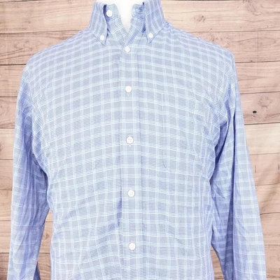 Kirkland Signature Shirt Mens 16 34/35 Traditional Fit Blue Button Up Non Iron - Image 1 of 4