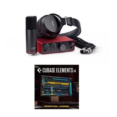 Focusrite Scarlett Solo Studio + Cubase Elements 14 Bundle Recording Kit - Image 1 of 4