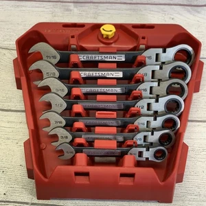 Craftsman Universal Ratcheting Flex Wrench Set 7-pc 35271 *Nice* D-AB SAE inch - Picture 1 of 11