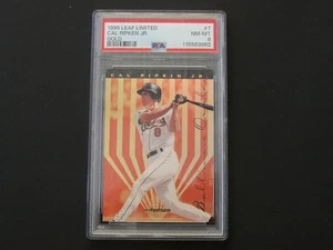 1995 LEAF LIMITED BASEBALL CAL RIPKEN JR GOLD CARD # 7 PSA GRADED 8 NM-MT - Picture 1 of 2
