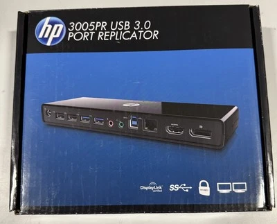 HP 3005pr USB 3.0 PORT REPLICATOR USA - Bild 1 von 2