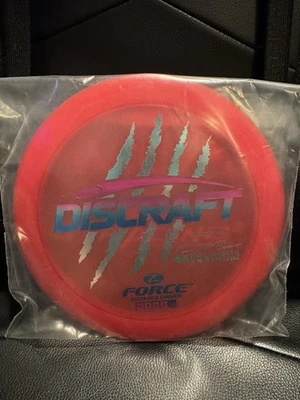 Discraft Z Force First Run Paul McBeth 4X Claw – 173-174g Red Rare New - Image 1 of 3
