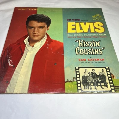 Rare ELVIS PRESLEY Kissin' Cousins Original 1964 RCA Mono LP Silver Lettering - Image 1 of 4