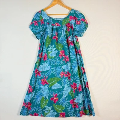 Vestido floral tropical de vacaciones Royal Creations para mujer mediano hawaiano Foto 1 de 4