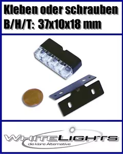 LED Éclairage pour Plaque D'Immatriculation Lumière de Moto Plaque Illumination - Picture 1 of 1