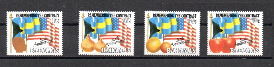 Bahamas 1993 set Flags/Food/Agraric (Michel 797/800) MNH - Image 1 of 1