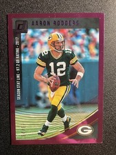 2018 Panini Donruss Aaron Rodgers Season Stat Line 84/97