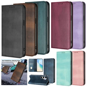Para Samsung Galaxy S25 Ultra S24 S23 S22 S21 Abatible RFID Billetera Cuero Estuche Cubierta - Imagen 1 de 120