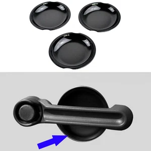 Black Door Handles Bowl Cover Decor fits 2007-2018 Jeep Wrangler JK 2dr Version - Picture 1 of 6