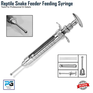 Reptile Snake Feeder Feeding Syringe Veterinary Pinky Pump Tool 10cc Syringe - Picture 1 of 5