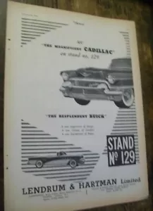 1956 Cadillac & Buick Cabrio British - Mag Autoanzeige - Bild 1 von 1