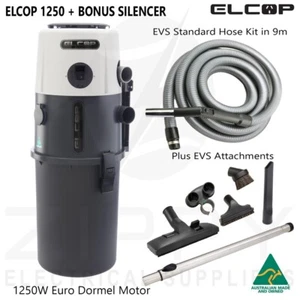 Elcop 1250 Bagless Ducted Vacuum System Kit with 9M Hose Wand Tool Set(EVS MADE) - Picture 1 of 8
