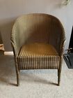 Classic Gold cc41 LLOYD LOOM Occasional Chair. WW2 1940s