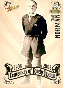 2008 SYDNEY ROOSTERS NRL Card ERNIE NORMAN Centenary - Foto 1 di 2
