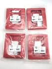 Lot of 4 Edwards G1RT Genesis Fire Alarm Trim Plate, Red, Plastic