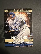 2022 Topps Salvador Perez pick the game call your shot to winHRC-15 Royals