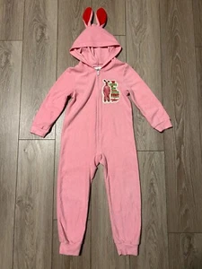 A Christmas Story Children's Pink Bunny Pajamas (pre-owned / Size 6 / Pink) - Picture 1 of 9