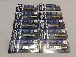 Lot Of 10 Klecker Stowaway Schlage Key Blank Stainless Steel STW-219 SC1 NEW - Picture 1 of 2
