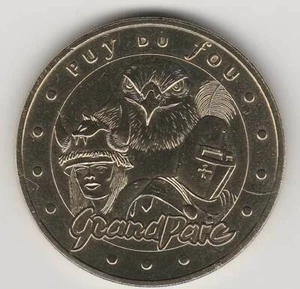 A 2007 TOKEN MEDAILLE MONNAIE DE PARIS -- 85 590 N°1 PUY DU FOU PARC AIGLE  - Picture 1 of 2