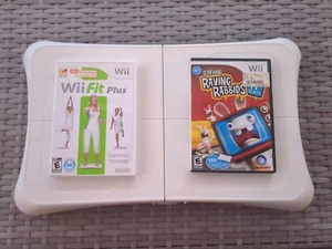 Nintendo Wii Balance Board With Wii Fit Plus game and Rayman  - Picture 1 of 11