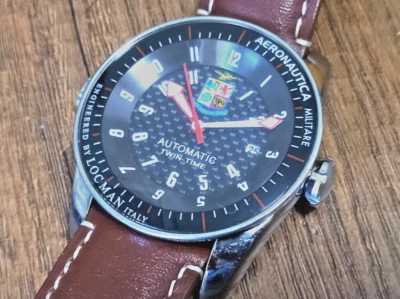 Locman Automático Twin Time 444 Aeronautica Militare Edición Limitada Titanio Foto 1 de 4