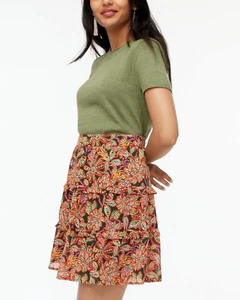 J.Crew Factory Women's NWT Tiered Mini Skirt Size: Small - Picture 1 of 9