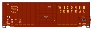 HO-WISCONSIN CENTRAL RR GUNDERSON 50' HIGH CUBE SD BOXCAR W/MODERN ENDS - Picture 1 of 1