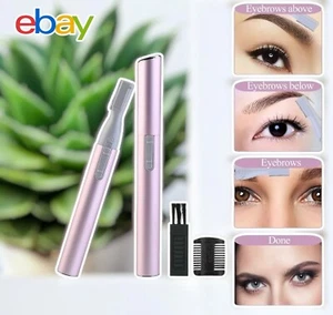 Damska elektryczna maszynka do golenia brwi golarka kształtownik bikini nogi depilator UK - Zdjęcie 1 z 8