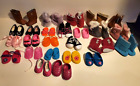 LOT+25+PAIRS+SHOES+BOOTS+SANDALS+FITS+AMERICAN+GIRL+AND+OTHER++18%22+DOLL+BRANDS
