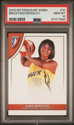 2010 Rittenhouse WNBA Kara Braxton/Shanna Zolman Crossley PSA 10 Tulsa Shock - Image 1 of 2