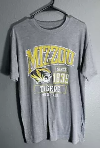 Mizzou Tigers Missouri Football NCAA Gray Russell Short Sleeve T Shirt Mens M - Picture 1 of 4
