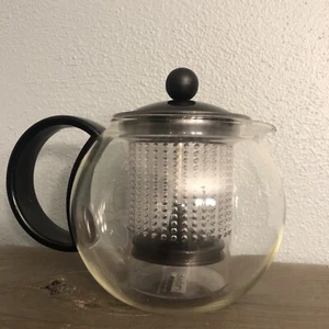 Bodum Assam Teiera Vintage Pressa Vetro Rotondo Svizzera Piccola - Foto 1 di 8