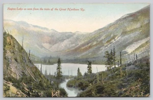 Rogers Lake From Train Great Northern Railway Washington Divided Back Postcard - Picture 1 of 2